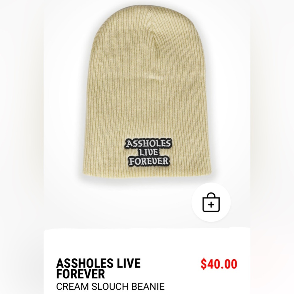 ALF - Assholes Live Forever - Cream Beanie